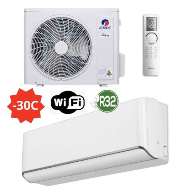 Ilmalämpöpumppu Gree Airy Ultra Fast 12 WiFi -30C ALENNUS VOIMASSA 19.10.2025 ASTI!!!